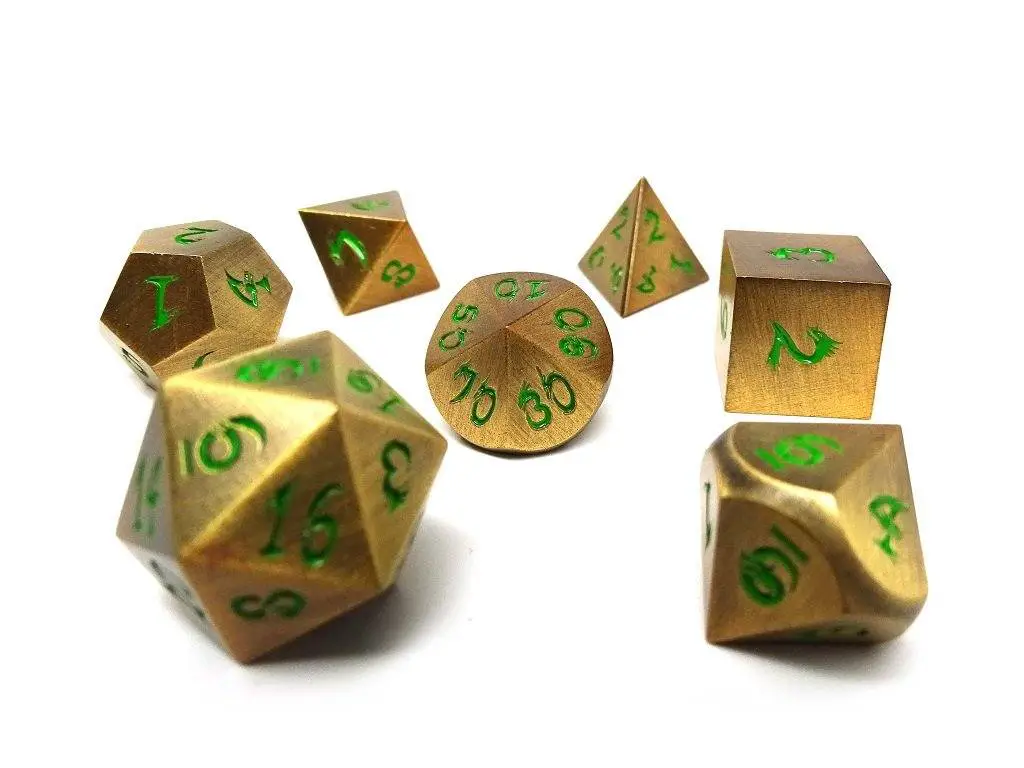 Metal Dice of Ancient Dragons